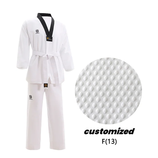 Customizable Logo Dobok Pine Cloth Taekwondo Uniform for Adults Wholesale Customizable Logo Karate Clothing for Men Women