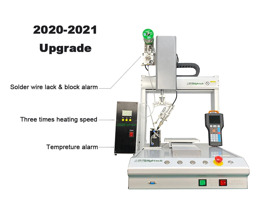 360 Degree Rotation Head 4 Axis Desktop Strip Automatic Platform Rotary Soldering Machine Soldering Robot