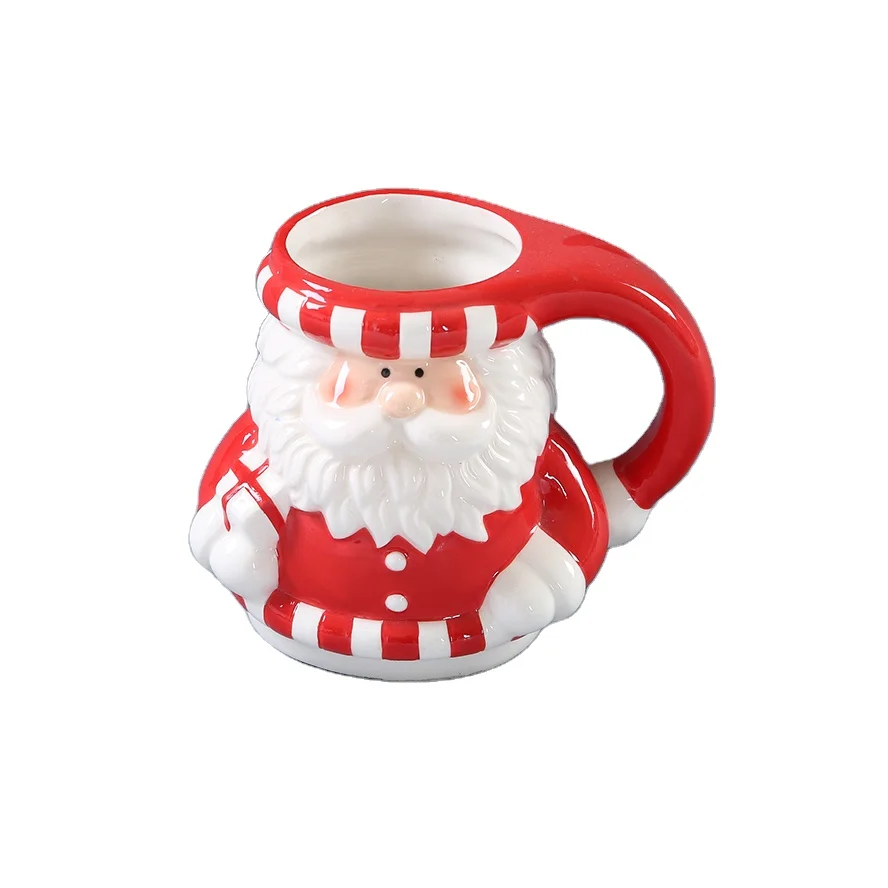 Christmas Coffee Mug Hand Painted 3d Coffee Cups Santa Claus - Temu  Australia