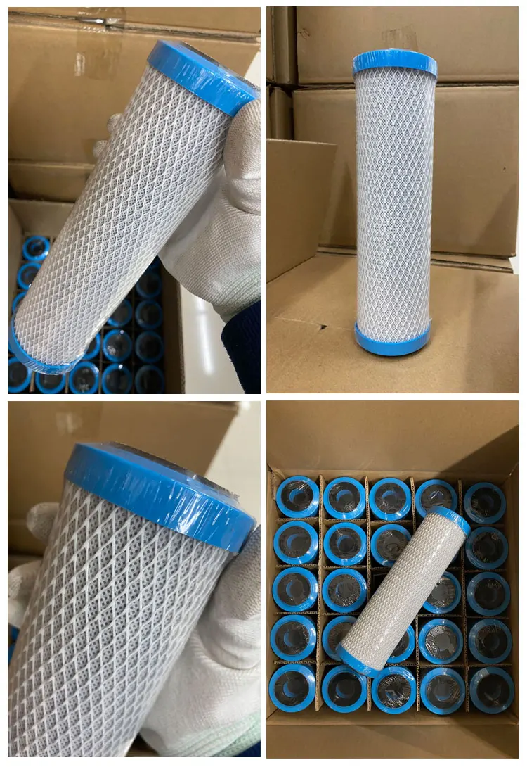 10英寸sl颗粒碳块过滤器cto净水器滤芯抑菌纳米银技术