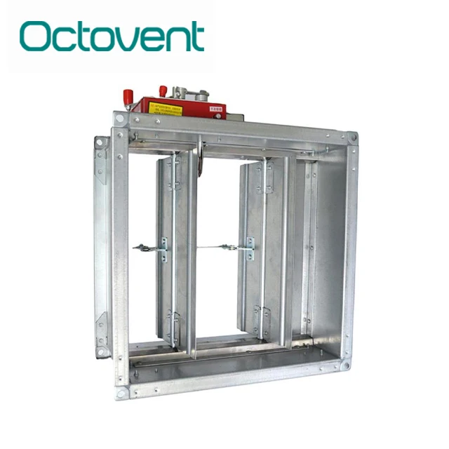 Hvac System Ductwork Motorized Air Damper Fire Damper Smoke Damper