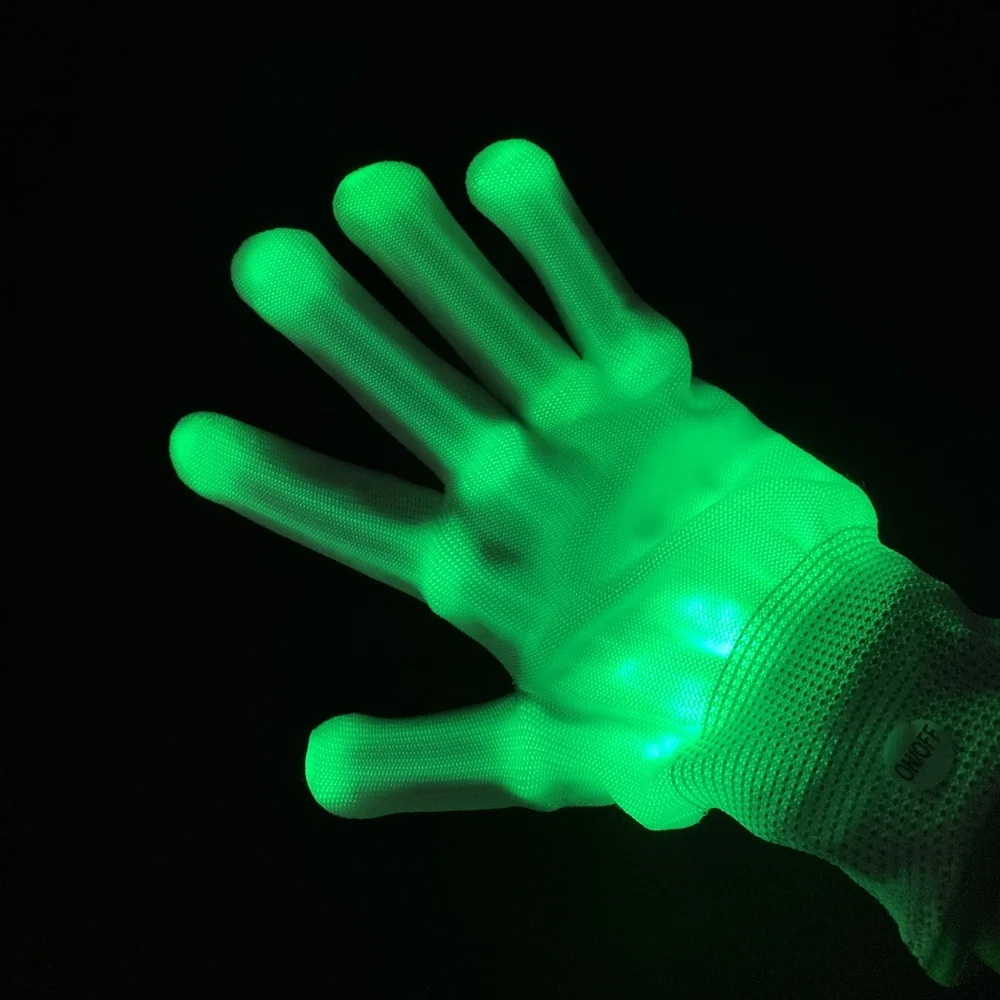Gloving Light Gloves LED Handschuhe 7 Farben  Leuchtende Lightshow  Handschuhe Fr Partys Und Festivals