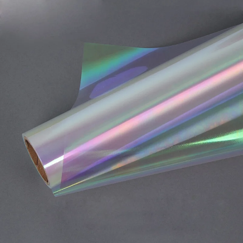 Rainbow laser gradient Symphony film holographic paper flower