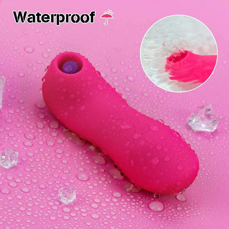 Vibromasseur à Aspiration Pour Mamelons & Clitoris - Rouge Silicone - Multifonctions - Neuf