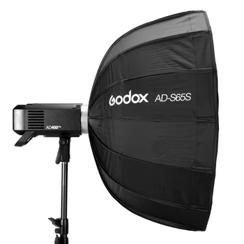 Godox AD-S65S 65cm Silver Deep Parabolic Softbox With Honeycomb Grid Godox Mount Softbox for AD400PRO detail image
