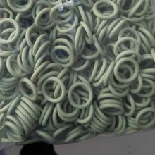Customized 10.8*2.4mm Rubber O-Ring in Grass Green FKM Oil-Resistant with Hardness 70a for Gaskets