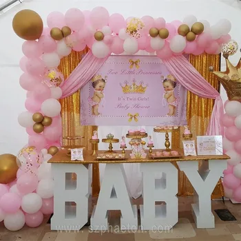Baby shower themed event party supplies BABY letter table for girl / boy baby shower decoration