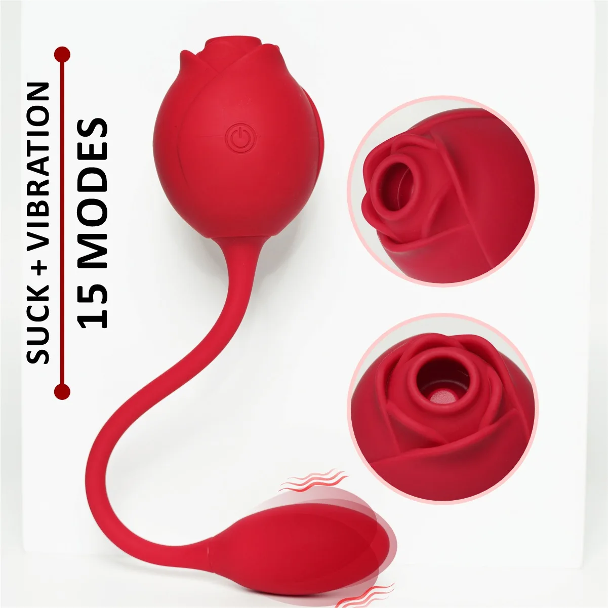 App-Control Mini Sexy Rose Internal Vibrator Toy Sucking Dildo with  Vibrating Features for Women