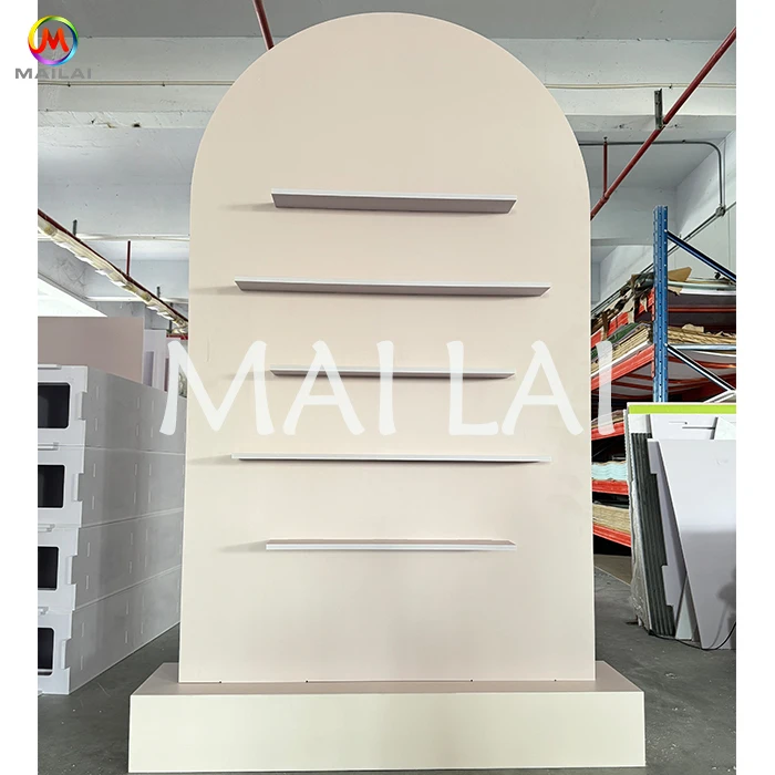 White Display Rack Champagne Wall Acrylic Arch Stand Wine Rack for ...
