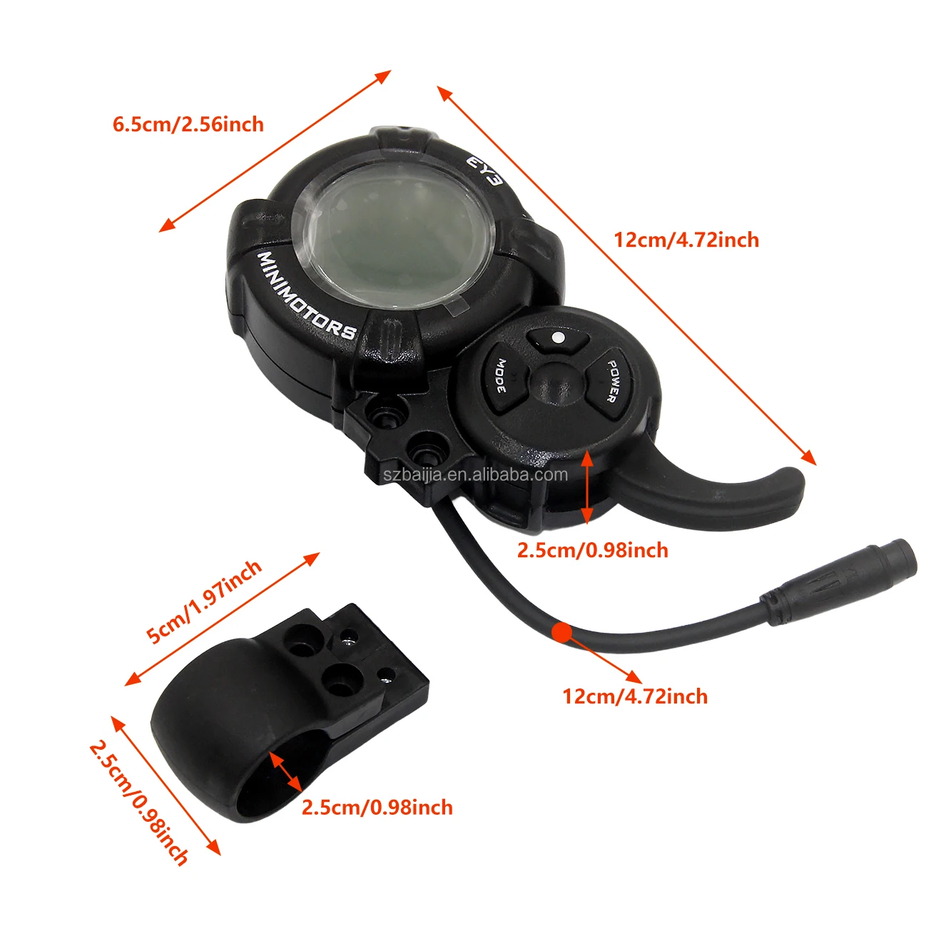 Display EY3 Parts Minimotors Black Dualtron For Mantis 10 Wolf WarriorX/11 Wolf King+ E-Scooter Scooter accessories