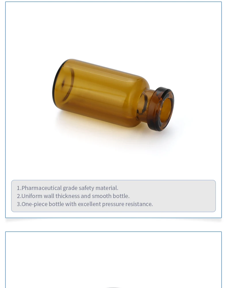 Teal/transparent Penicillin Glass Bottle Small Mini Test Tube Glass