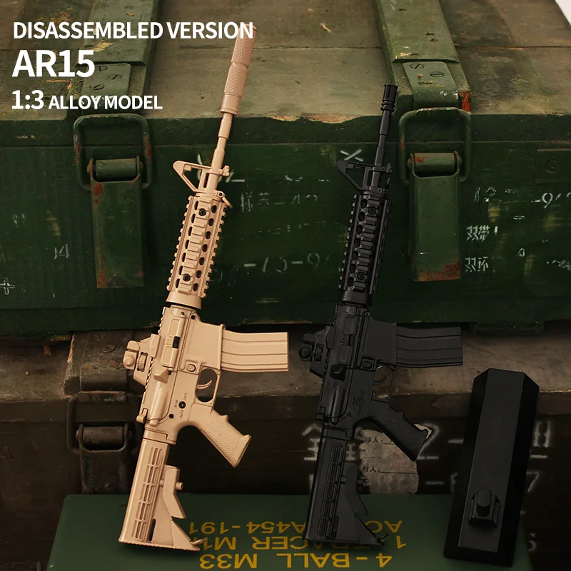 精巧1/3スケール　ミニチュア模型　AR15 M4 Wholesale Miniature Alloy AR15 Gun Model - 1:3 Scale Metal Toy for