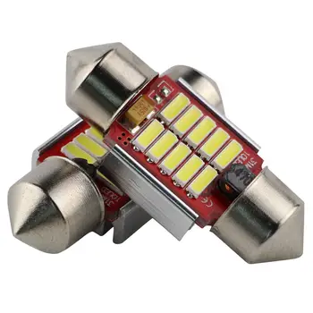 Festoon SJ-D10SMD4014 High Quality LED Dome Light Car Interior Light Bulbs Led  31/36/39/41/44mm Auto Parts Accessories 12-24VDC