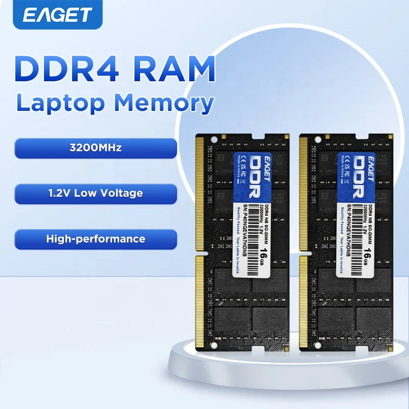 EAGET P40N DDR4 RAM - High Speed, Low Voltage Gaming Memory