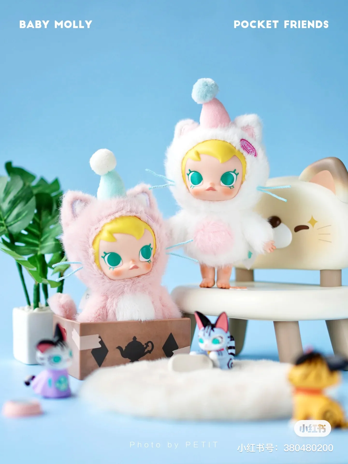 Original Popmart Baby Molly Pocket Friends Vinyl Plush Toys
