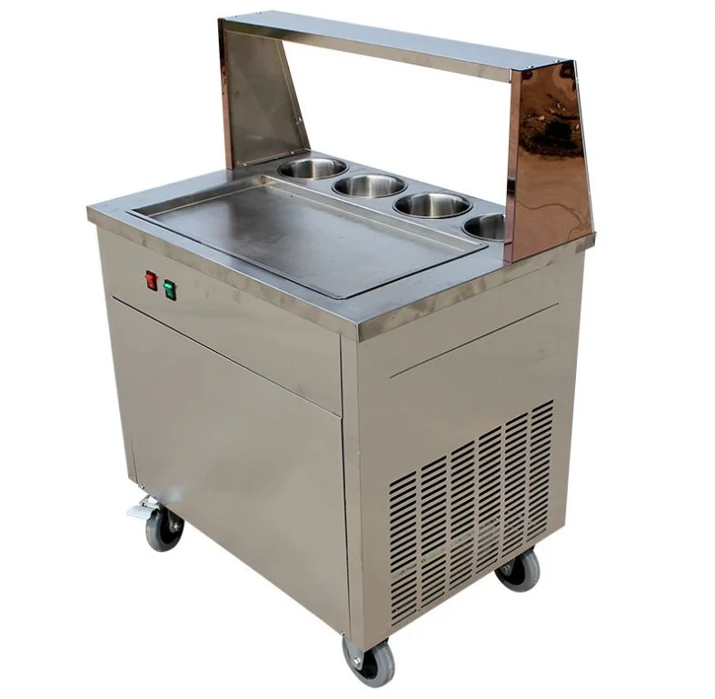 Thai Ice Cream Roll Machine Fry Ice Cream Machine Fried Ice Cream Roller Machine