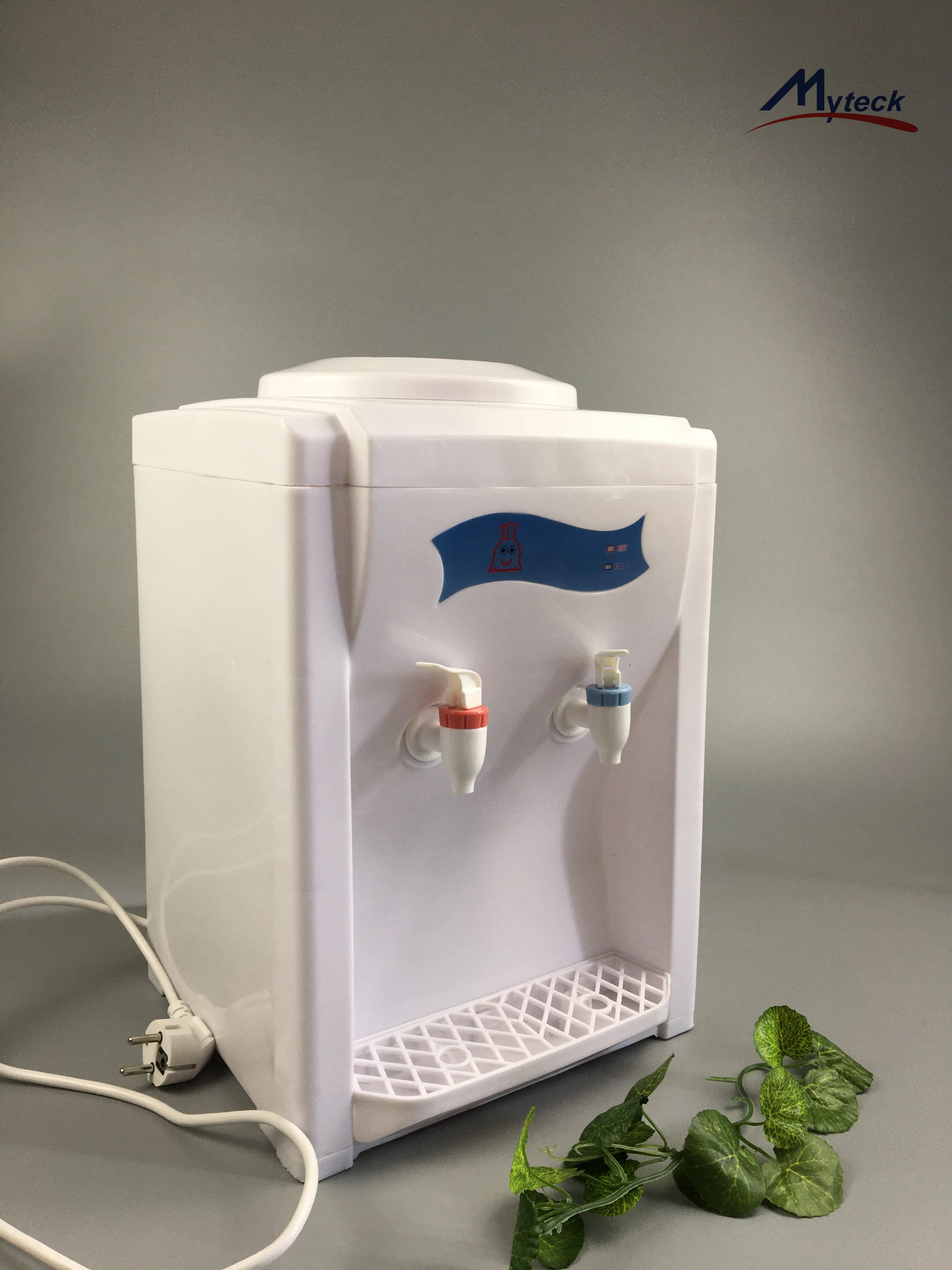 Myteck Economic Tabletop Bottled Water Cold Hot Water Dispenser With Electrical for 5 Gallon Bottle Desktop Water Dispensers