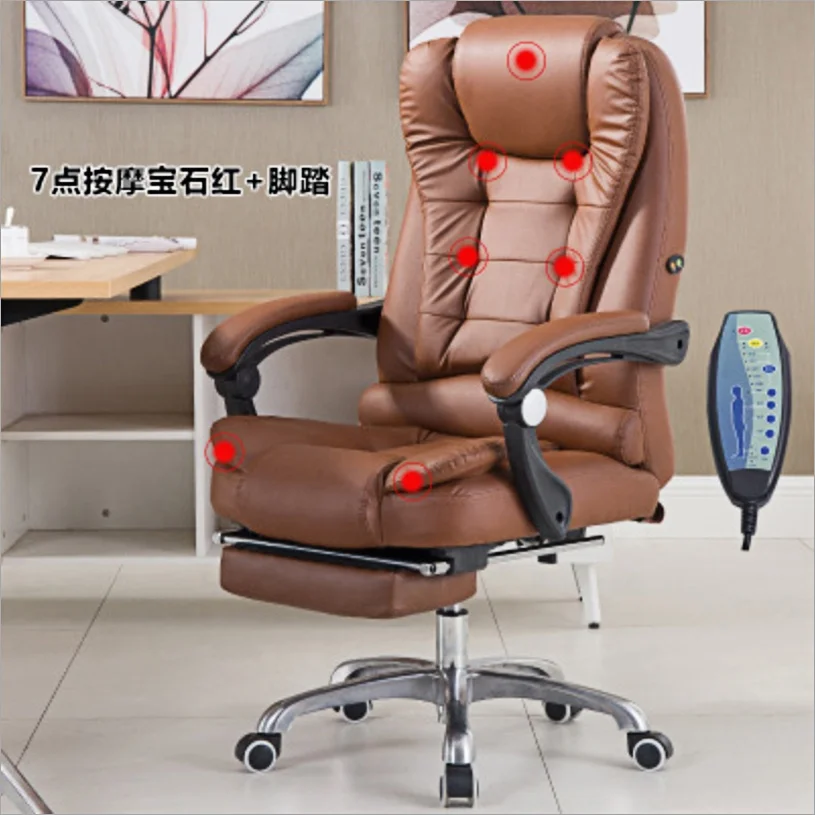 Modern Black Boss Ergonomic Office Massage Chair With Footrest Recliner Adjustable Lift Swivel Executive Rotating Vibrating Seat Modern Black Boss Ergonomic Office Massage Chair With Footrest Recliner Adjustable Lift Swivel Executive Rotating Vibrating Seat