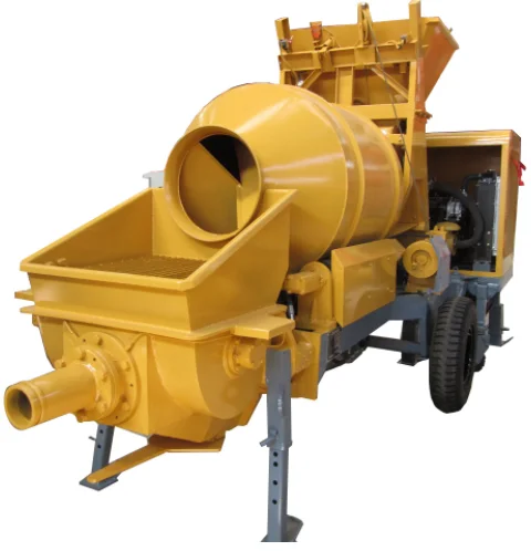 JBT15 with 100M Pipeline Mini Diesel Self Loading Mobile Concrete Mixer with Pump Price