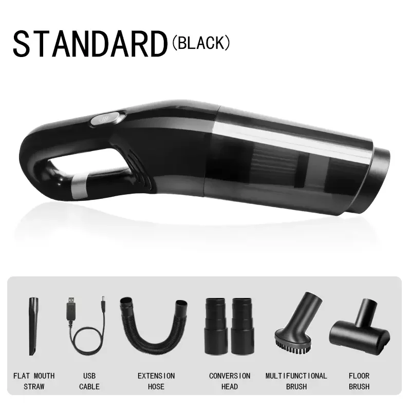 High Power Household Car Vacuum Cleaner12000pa Wireless Rechargeable