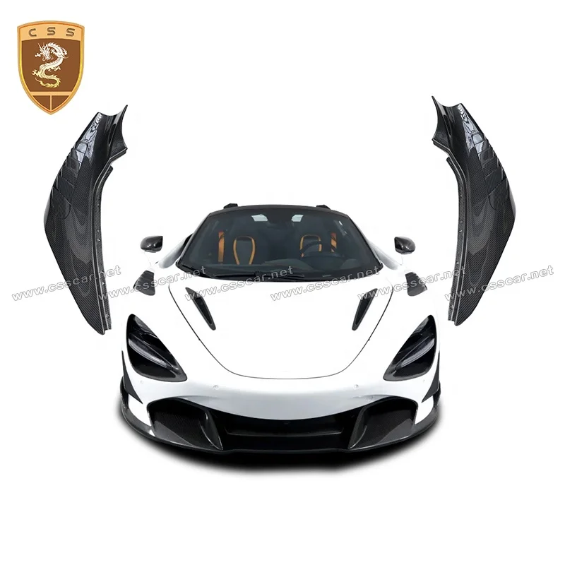 Для Mclaren 720S Vors Style сухое углеродное волокно широкоугольные Автомобильные Боковые