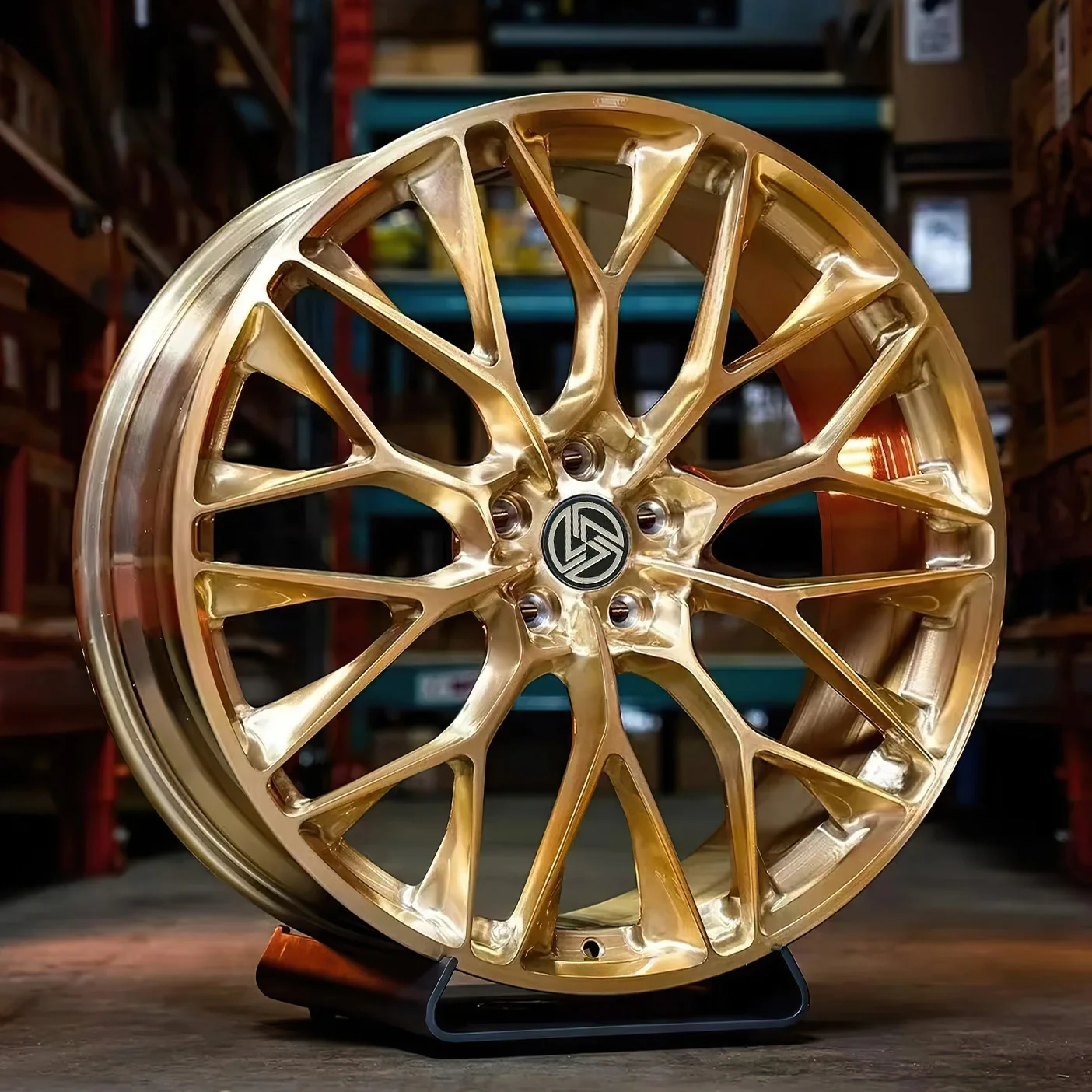 XL Monoblock Bronze Concave Deep Dish Chrome Wheel Alloy Forged Wheels 5x114.3 5x120 5x112 Custom Forging Racing Car Wheel - Image 1