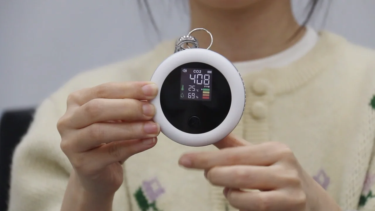 Infrared Sensor Air Quality Co2 Meter Mini Portable Keychain Carbon