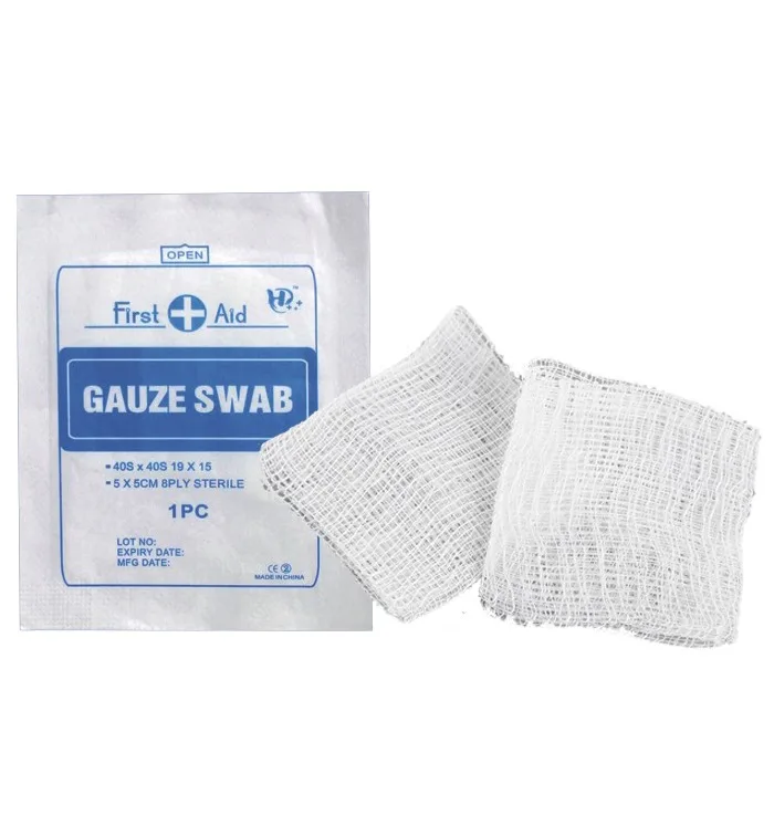 First Aid Sterile Gauze Swab Non Adherent Wound Pad Ply Cm Cm Cotton Ply Disposable