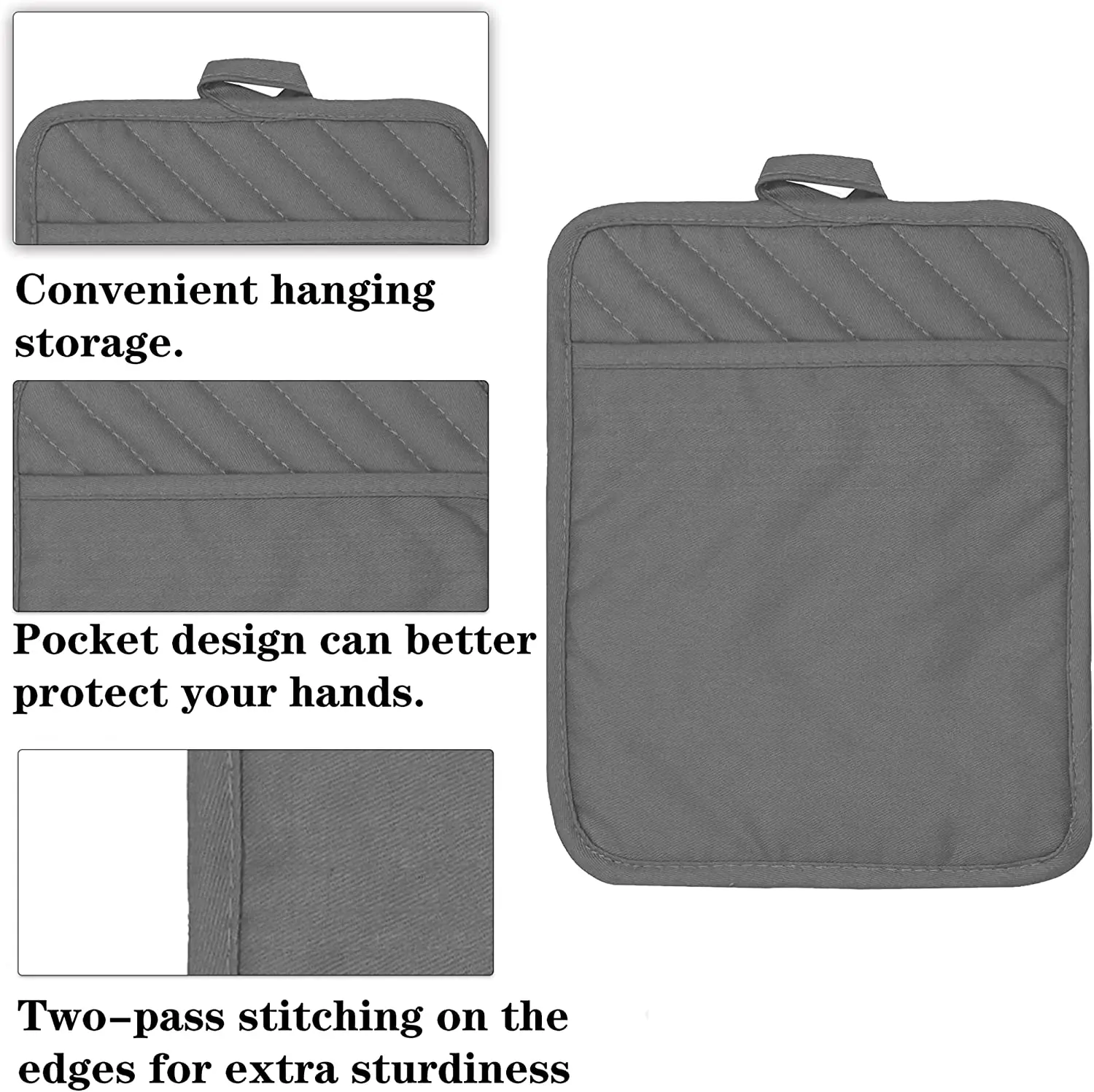 Cotton Heat Resistant Coaster Potholder Kitchen Hot Pad Mitts Oven Pot