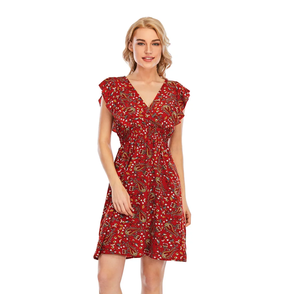 Baju Frills Falbala Kasual Leher V,Baju 