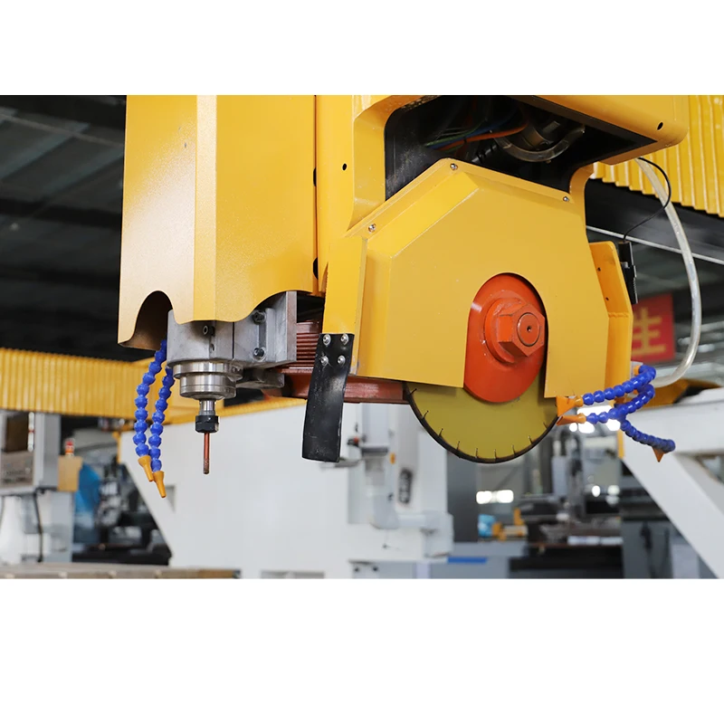 Cnc Router Marble Tiles Sintered Stone 5 Axis Bridge Saw Granite Natural Stone Cutting Machines