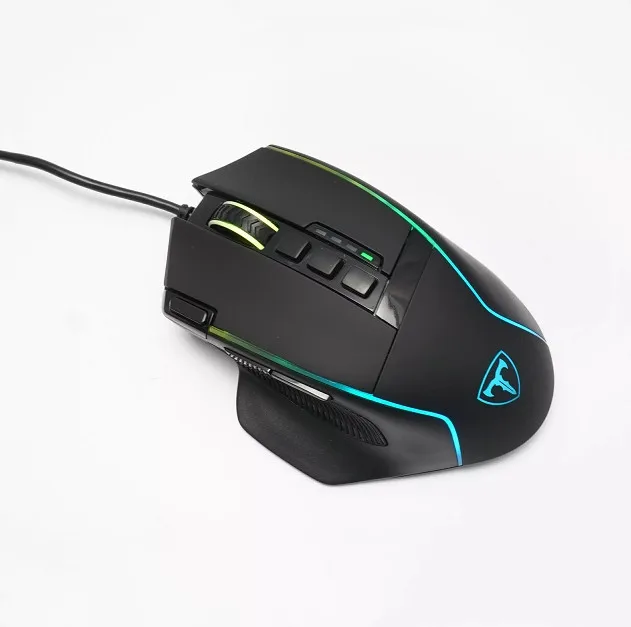 Wholesale 9 Programmable Buttons 14400 DPI Computer Glowing Wired Gaming Mouse for Laptop PC Gamers
