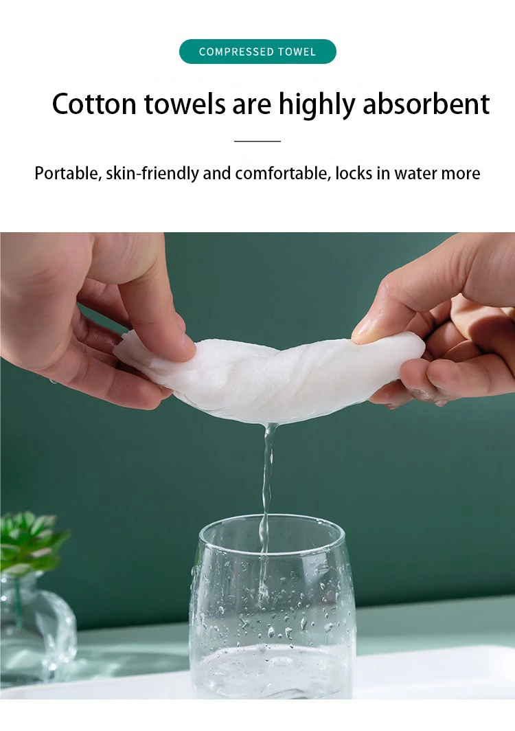 Custom Nonwoven Compressed Towel Sheets Disposable Face Towel Sheets