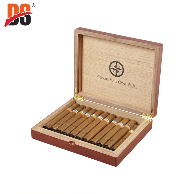 DS OEM Custom Design Solid Wood Storage Packaging wooden Cigar box Solid Wood