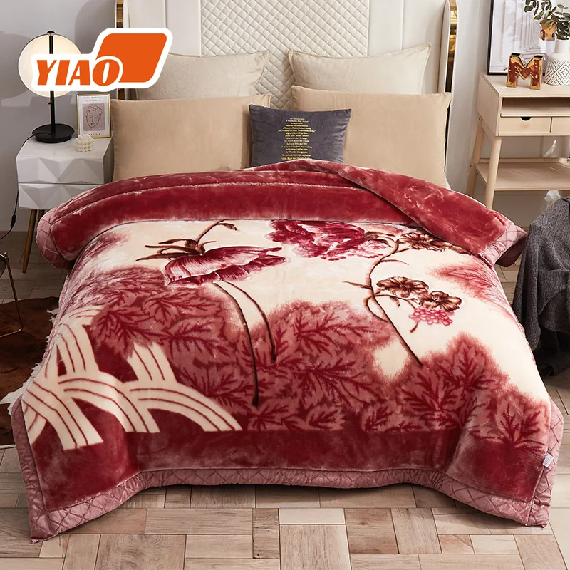 Wholesale Sublimation Mink Blanket High Quality Mink Raschel Blanket