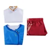 blue and red