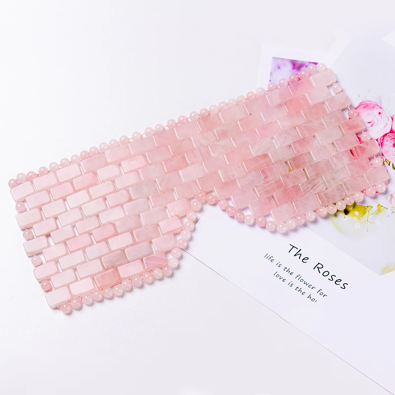 Factory Wholesale Skincare Eye Massage Beauty Tool Natural Stone Rose Quartz Jade
