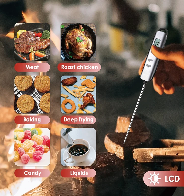 good price and quality_Digital instant kitchen cooking food meat thermometer  probe temperature household tool beef thermometer_products_Zhuhai Ecare  Electronic Technology Co Ltd