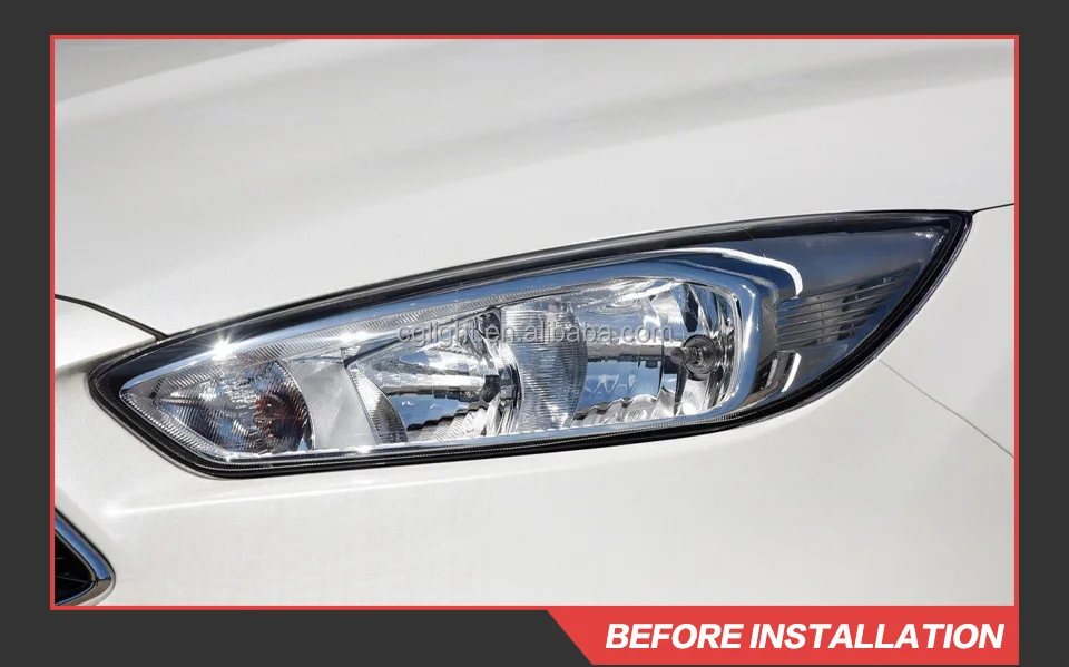 Faro delantero para coche Ford Focus, lente de proyector, señal dinámica Drl, accesorios automotrices, 2015-2017