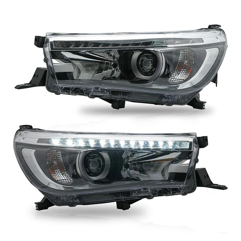 for Toyota Vigo Hilux Revo LED halogen Headlight auto parts car body front headlamp 2015 2016 2017 2018 2019