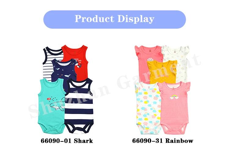 ノースリーブベビーロンパー