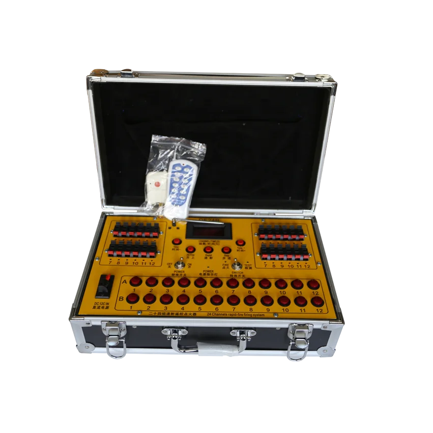 24 Cue 24 Channel Remote Control Firing System for Fireworks Pyrotechnics Machine