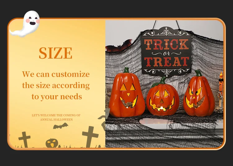 Halloween Supplies Pumpkins Home Decoration Artificial Craft Halloween Ceramic Pumpkin factory