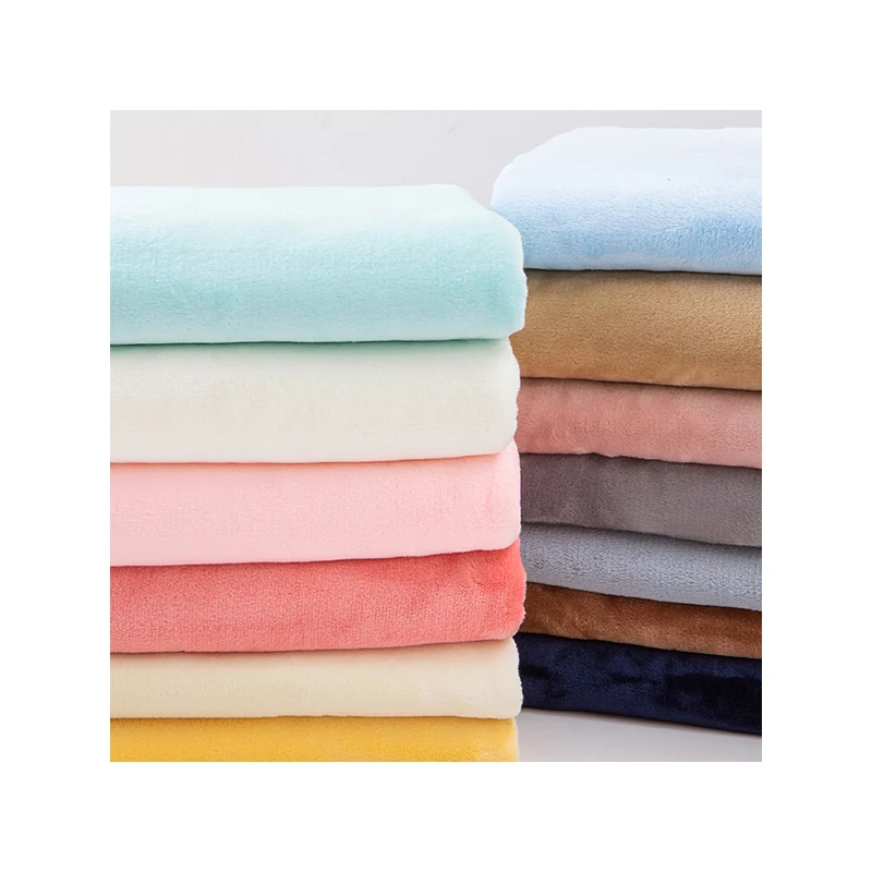 Утолщенная двухсторонняя фланелевая ткань из полиэстера для пижамного одеяла