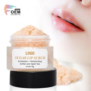 Custom Logo Ingredient Wholesale Oem Natural Moisturizing Private Label Exfoliating Sugar Lip Scrub