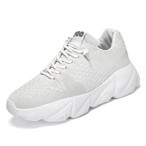 Classic Men's Women's Sports Running Shoes with Slip-On Closure Breathable Mesh Soft Light Top for Casual Walking Solid Color