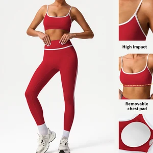 Custom Fabrics Sports Bra Tank Top Apparel Women Workout Leggings Fitness Yoga Wear Activity Sets