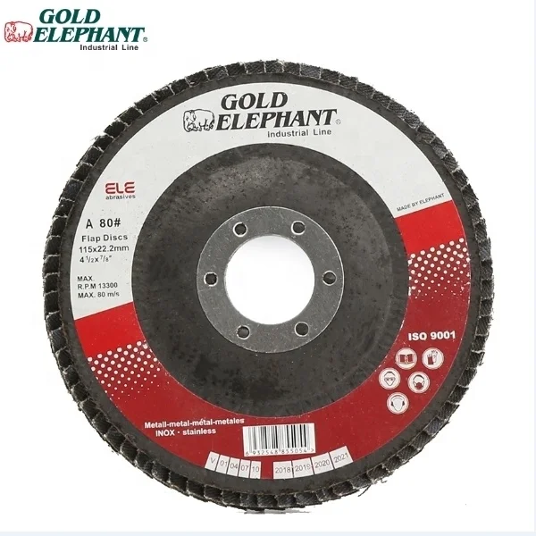 Высокое качество износостойкий лоскут колеса 4,5 дюймов 115 мм 60/80/120 абразивный диск для стали