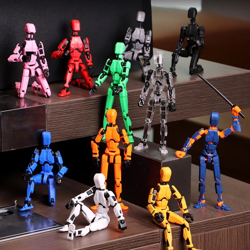 Articulated 3D Printed Action Figure Robot Toy for Kids