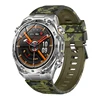 camouflage green silicone strap